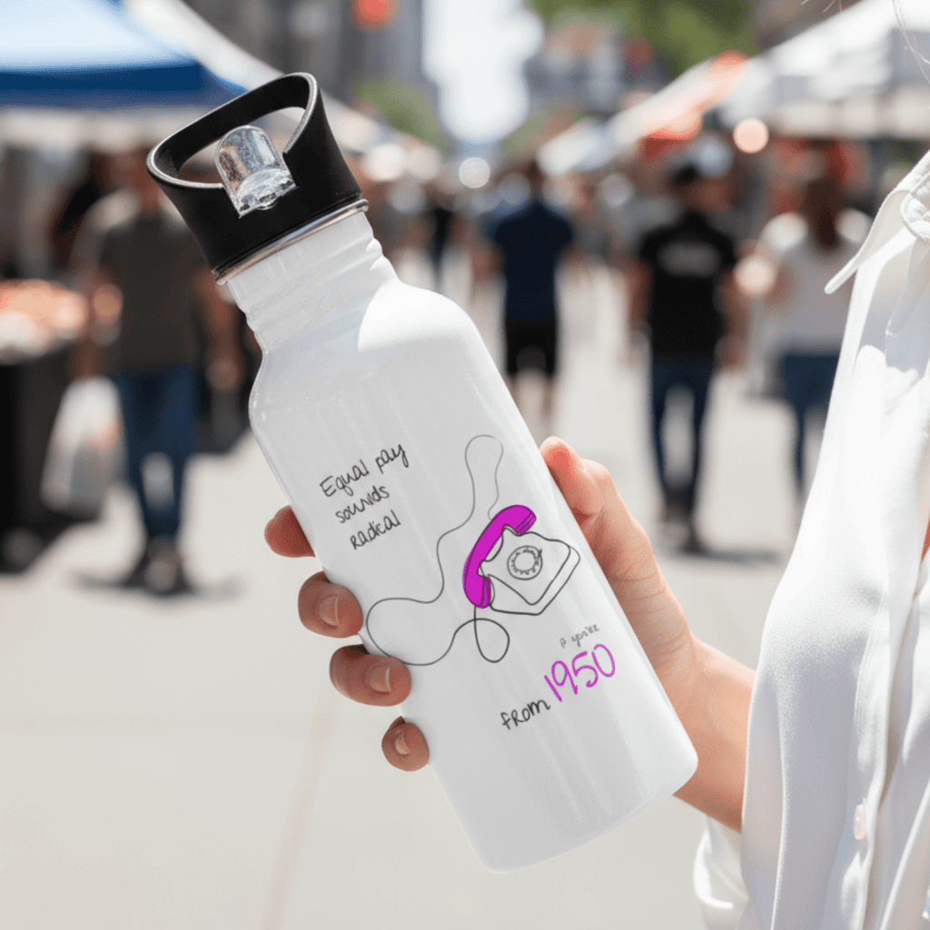 No Shit Shirts - Trinkflasche: Equal pay sounds radical… if you’re from 1950. - Equal Pay - basic