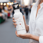 No Shit Shirts - Trinkflasche: Every chest deserves respect. Regardless of inventory. - Body & Autonomy & Sexism - basic