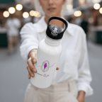 No Shit Shirts - Trinkflasche: Feminist AF - Society & Patriarchy - basic