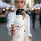 No Shit Shirts - Trinkflasche: I’ll take power over flowers - Society & Patriarchy - basic