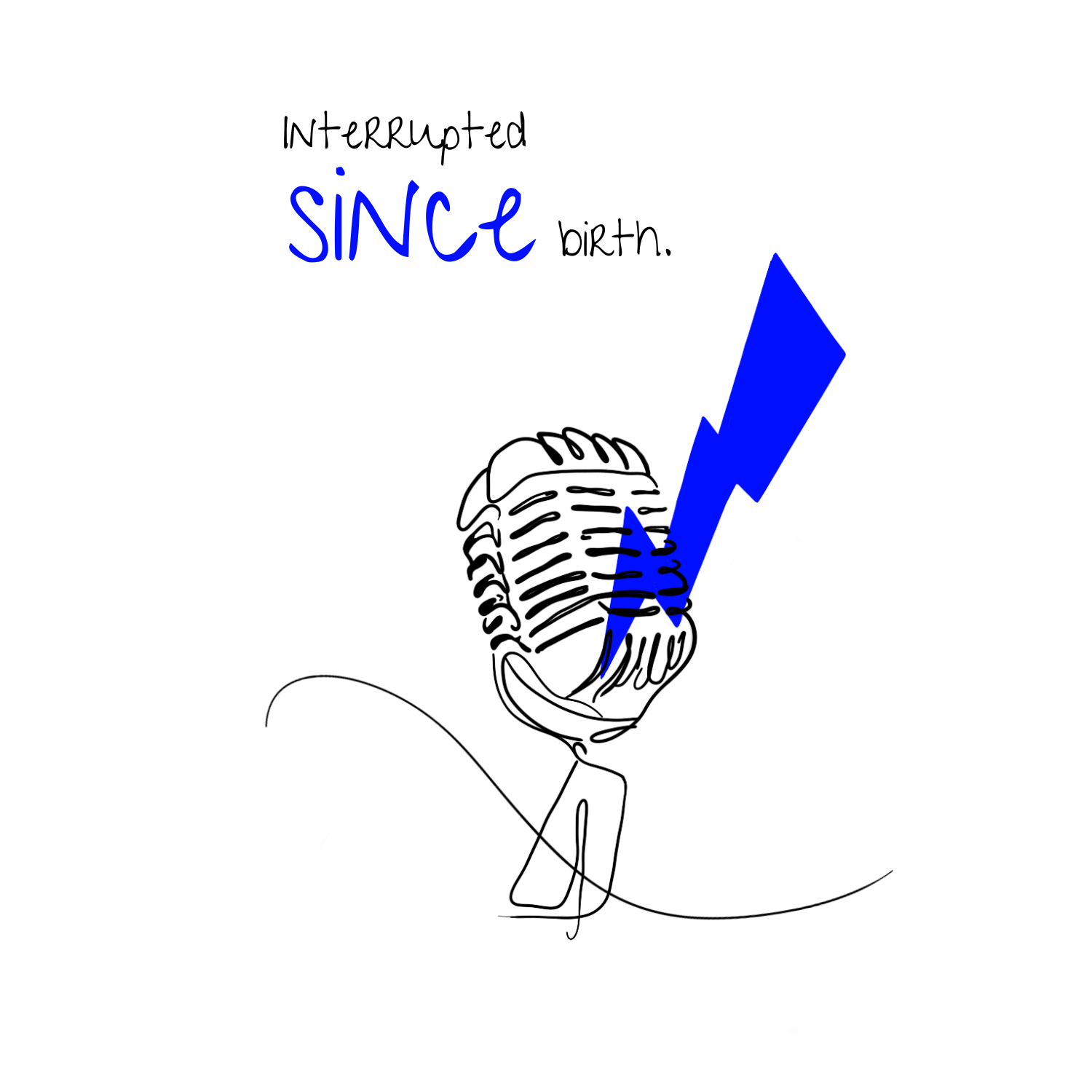 No Shit Shirts - Trinkflasche: Interrupted since birth. - Mansplaining - basic