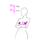 No Shit Shirts - Trinkflasche: My Body, My Rules - Body & Autonomy & Sexism - basic