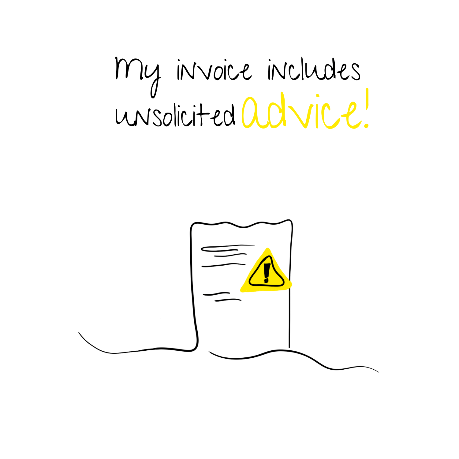 No Shit Shirts - Trinkflasche: My invoice includes unsolicited advice. - Mansplaining - basic