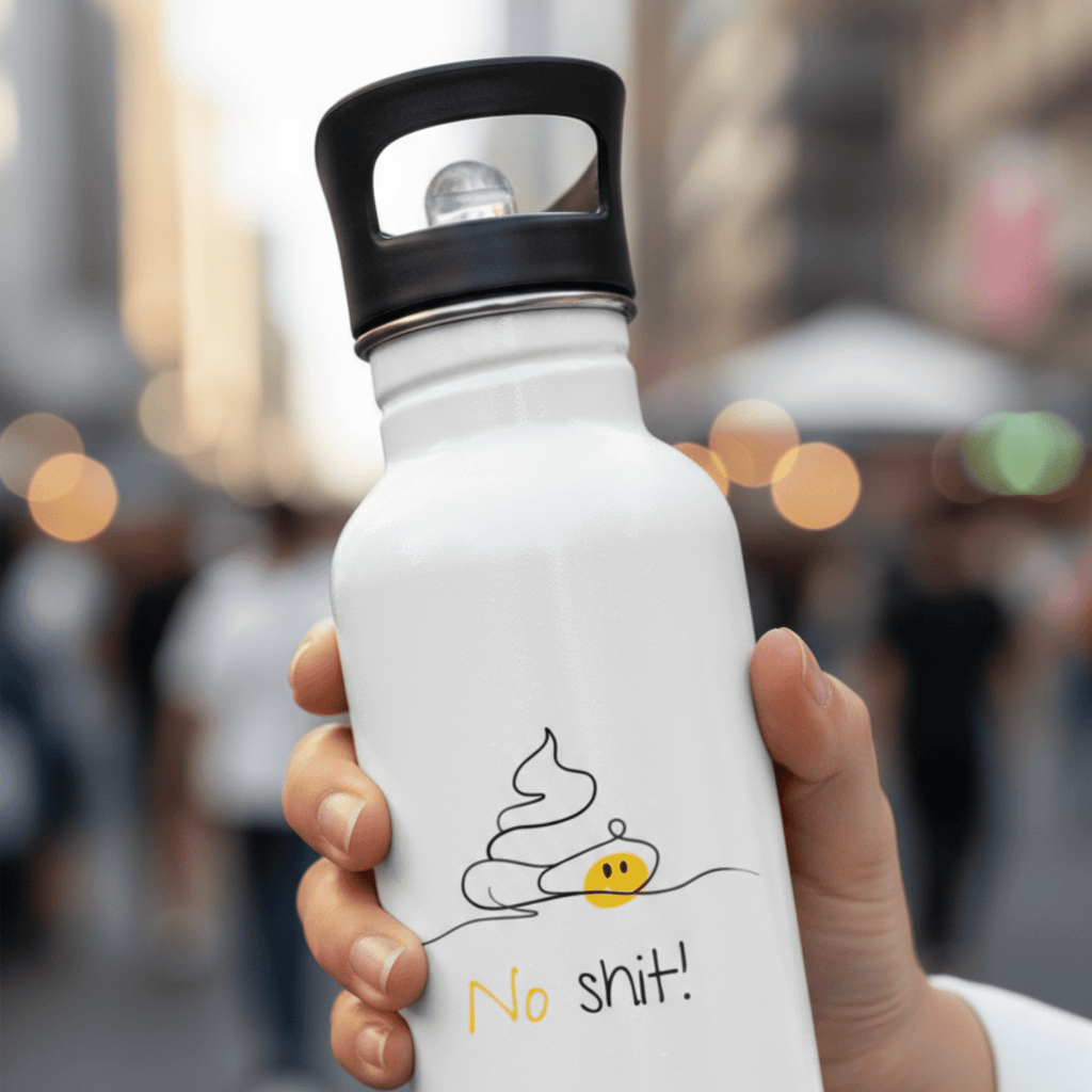 No Shit Shirts - Trinkflasche: No Shit! - Society & Patriarchy - basic