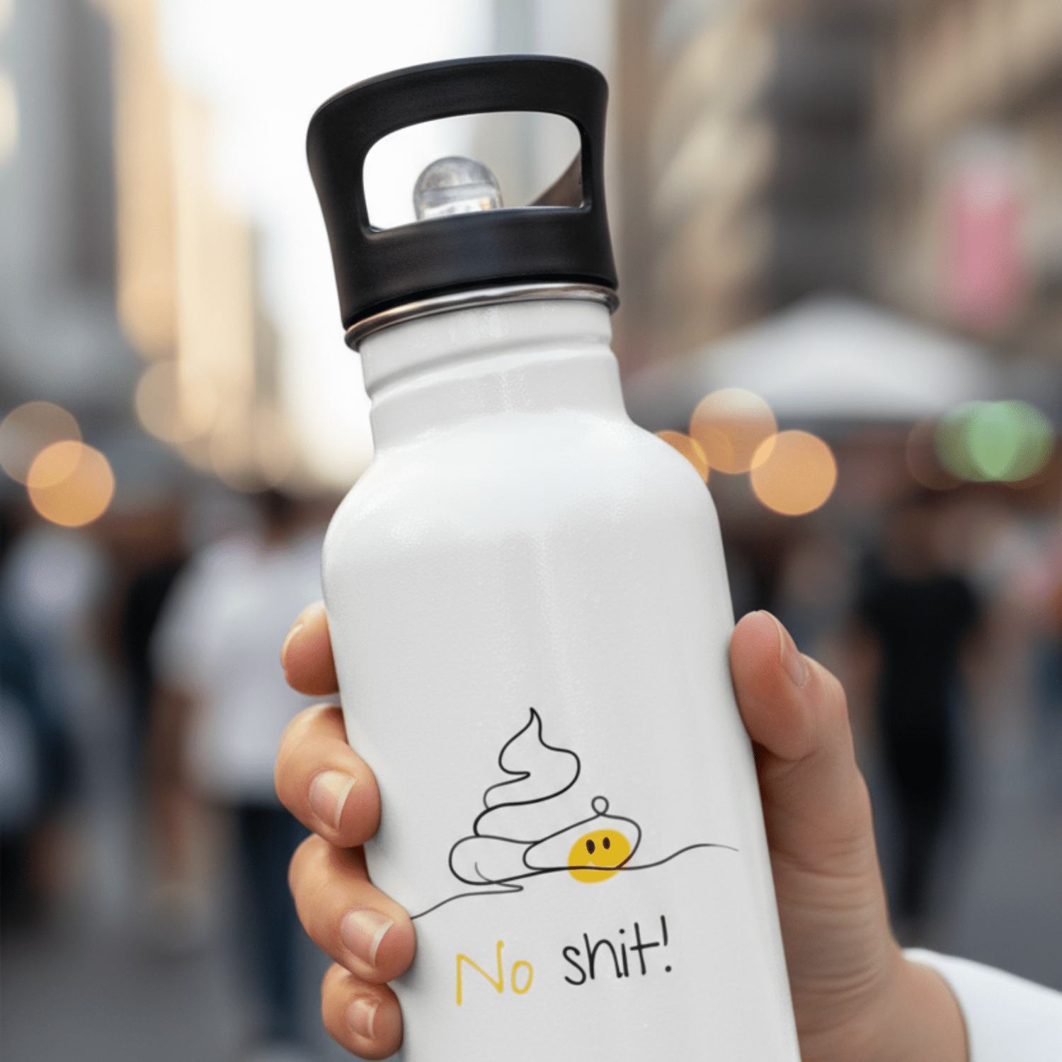 No Shit Shirts - Trinkflasche: No Shit! - Society & Patriarchy - basic