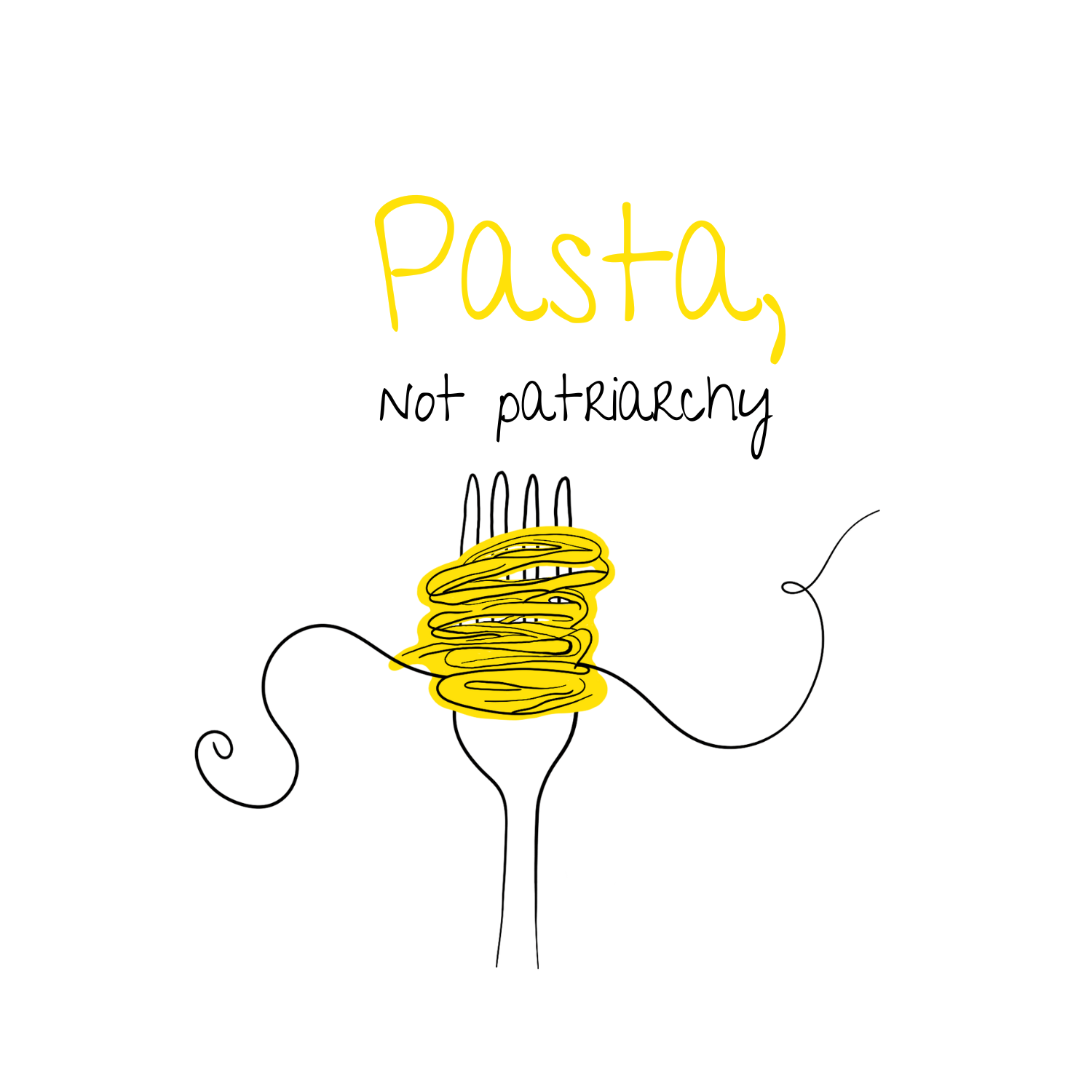 No Shit Shirts - Trinkflasche: Pasta, not patriarchy - Society & Patriarchy - basic