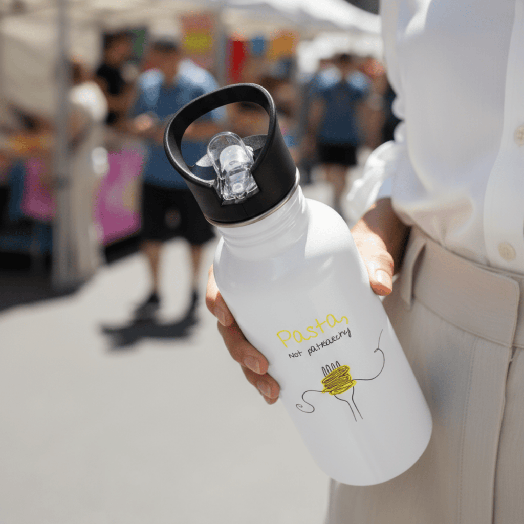 No Shit Shirts - Trinkflasche: Pasta, not patriarchy - Society & Patriarchy - basic