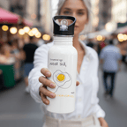 No Shit Shirts - Trinkflasche: Scrambled eggs need skill, not chromosomes. - Gender Roles - basic