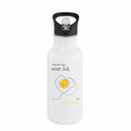 No Shit Shirts - Trinkflasche: Scrambled eggs need skill, not chromosomes. - Gender Roles - basic