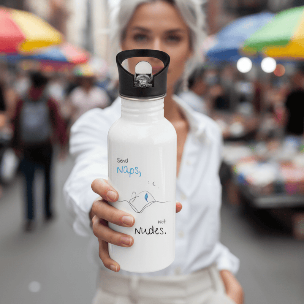 No Shit Shirts - Trinkflasche: Send Naps, Not Nudes - Body & Autonomy & Sexism - basic