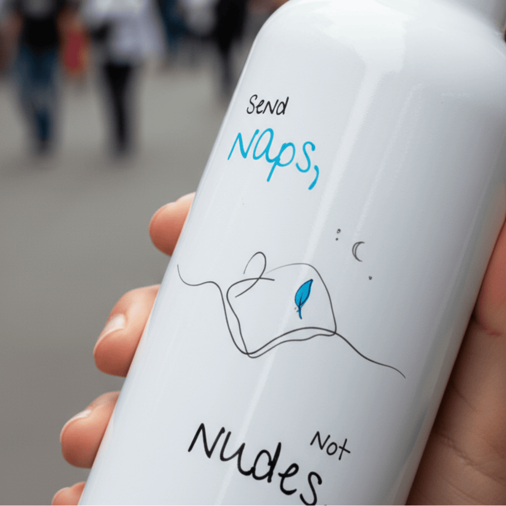 No Shit Shirts - Trinkflasche: Send Naps, Not Nudes - Body & Autonomy & Sexism - basic