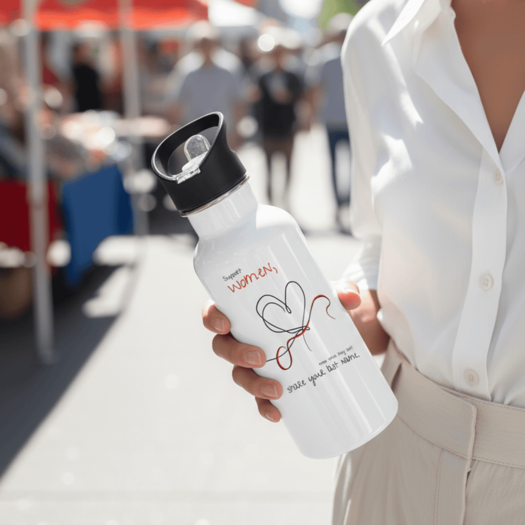 No Shit Shirts - Trinkflasche: Support women, even when they don’t share your last name. - Society & Patriarchy - basic