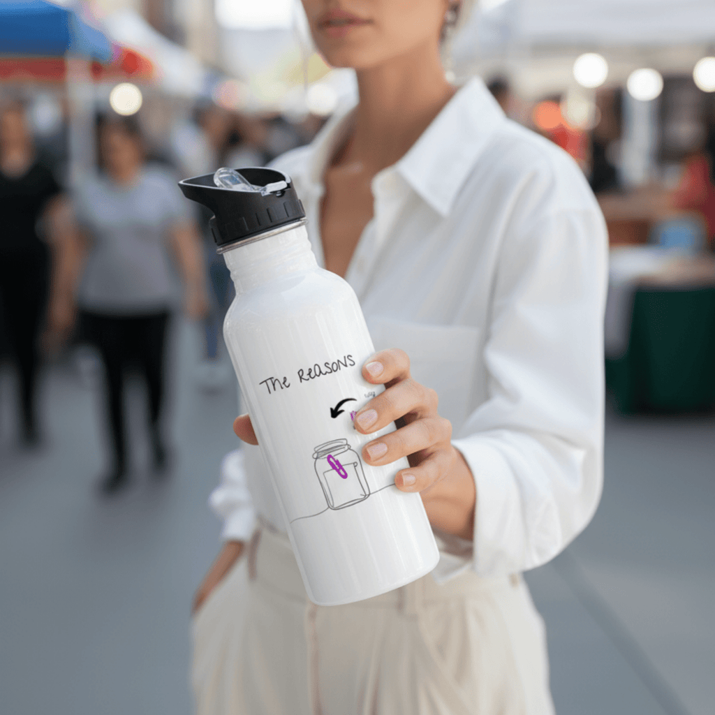 No Shit Shirts - Trinkflasche: The reasons why men are superior: - Gender Roles - basic