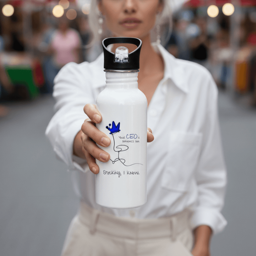 No Shit Shirts - Trinkflasche: Your CEO is someone’s son. Shocking, I know. - Equal Pay - basic