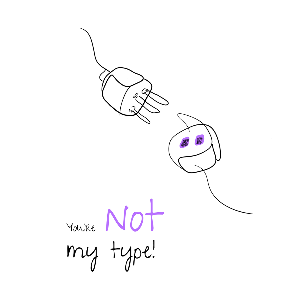 No Shit Shirts - Trinkflasche: Your not my type - Body & Autonomy & Sexism - basic