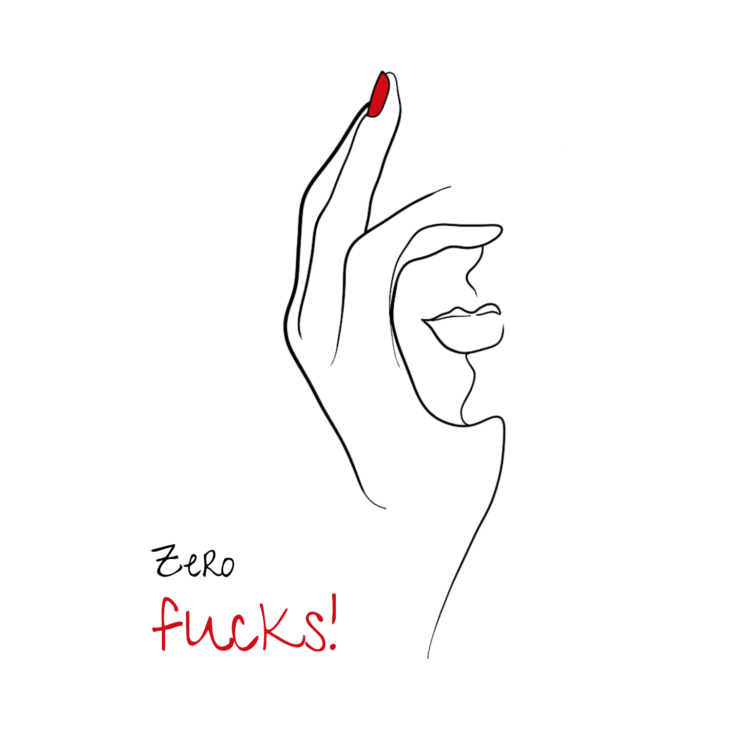 No Shit Shirts - Trinkflasche: Zero Fucks - Society & Patriarchy - basic